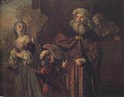 Jan victors The Expulsion of Hagar and Ishmael (mk33) Sweden oil painting artist